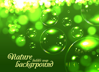 Image showing Bubble soap background