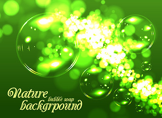 Image showing Bubble soap background