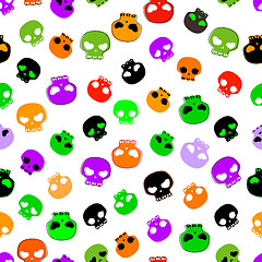 Image showing halloween seamless pattern