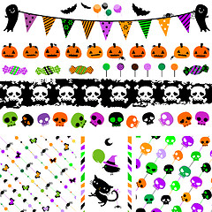 Image showing halloween party set