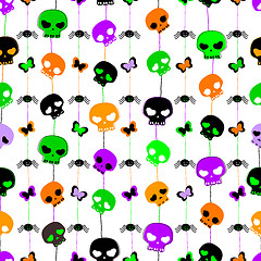 Image showing halloween seamless pattern