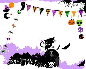 Image showing halloween party design