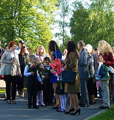 Image showing First day of school