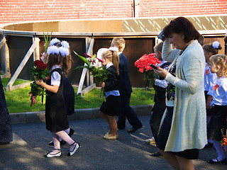 Image showing First day of school