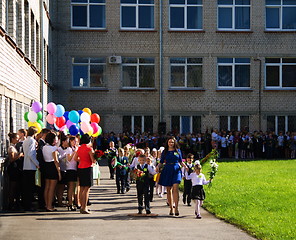 Image showing First day of school