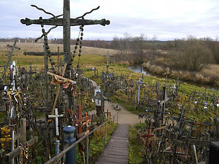 Image showing Hill of Crosses, Lithuania