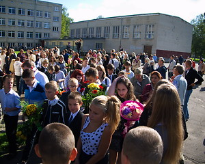 Image showing First day of school