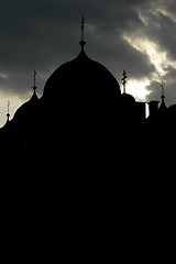 Image showing church silhouette