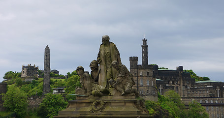 Image showing War memorial, North Bridge, Edinburgh