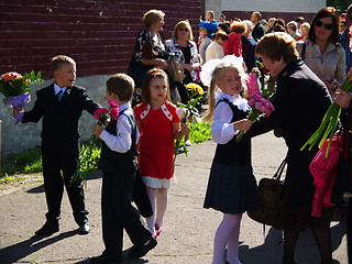 Image showing First day of school