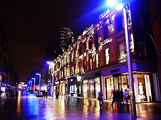 Image showing light on the modern building background