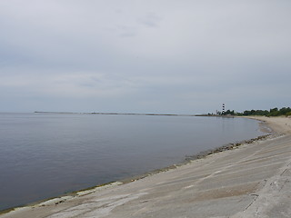 Image showing Emty industrial beach