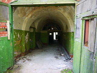 Image showing Interior of an abandoned Soviet military base