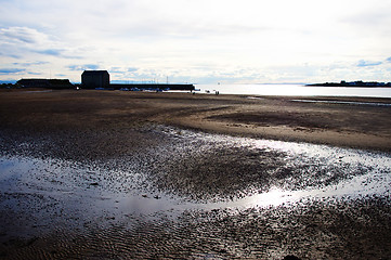 Image showing Bay in the Scotland, empty beach