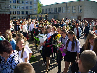 Image showing First day of school