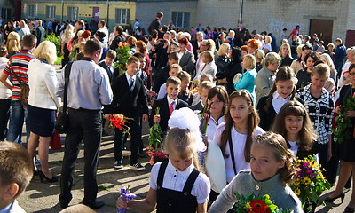 Image showing First day of school