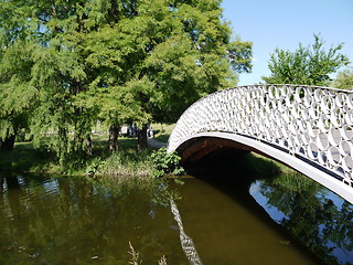 Image showing Bridge in the park of Bucharest