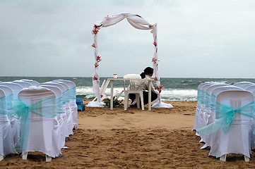 Image showing beach weding