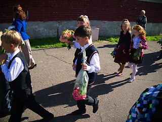 Image showing First day of school