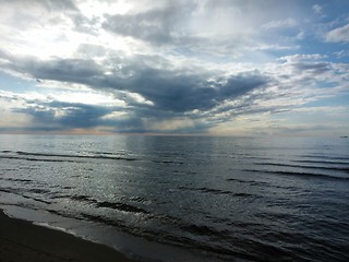 Image showing waves during a storm in the sea