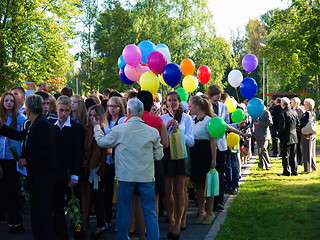 Image showing First day of school