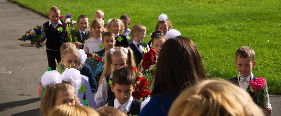 Image showing First day of school