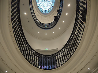 Image showing Upside view staircase