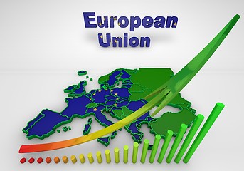 Image showing european countries 3d illustration