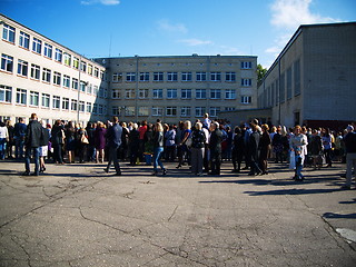 Image showing First day of school