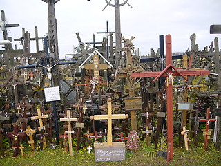 Image showing Hill of Crosses, Lithuania