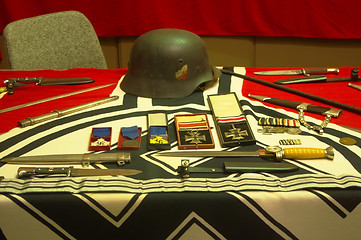 Image showing Nazi artifacts, hitler