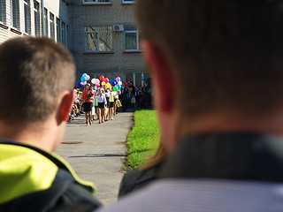 Image showing First day of school