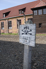 Image showing HALT! (Auschwitz)