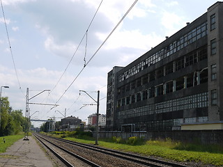 Image showing Abandoned factory building