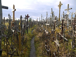 Image showing Hill of Crosses, Lithuania