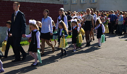 Image showing First day of school