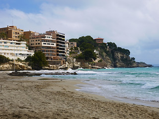 Image showing Beach bay azure , Cala Gat, Majorca island