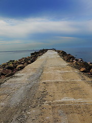 Image showing Stone road ruins