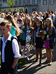 Image showing First day of school