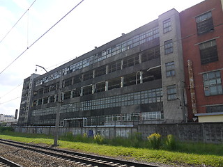 Image showing Abandoned factory building