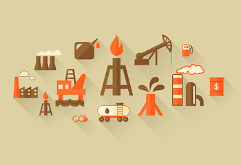 Image showing Oil Industry Infographic Template