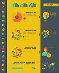 Image showing IT Industry Infographic Elements