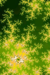 Image showing Glowing Green Fractal