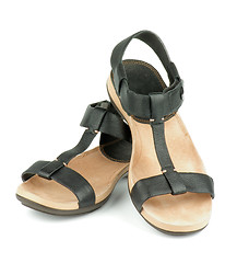 Image showing Black Sandals