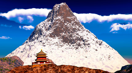 Image showing Buddhist temple in Tibet