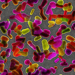 Image showing Bacteria under microscope