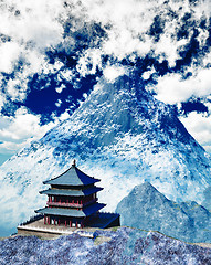 Image showing Buddhist temple in Tibet