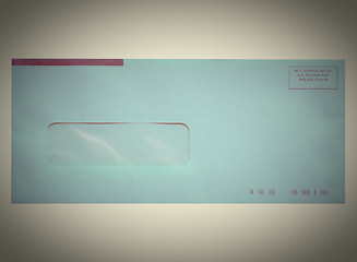 Image showing Retro letter envelope