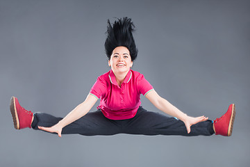 Image showing Young and beautiful woman dancer