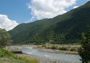 Image showing Mountain river in Georgia